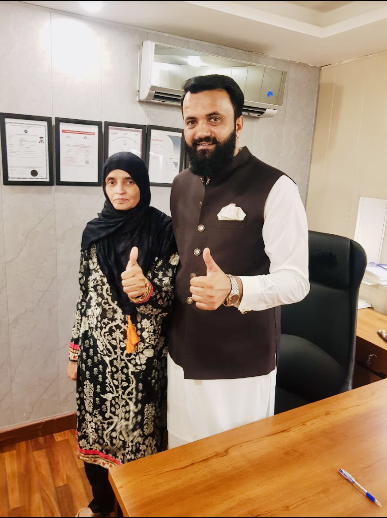 Photograph from the practice of Dr. Awais Malik