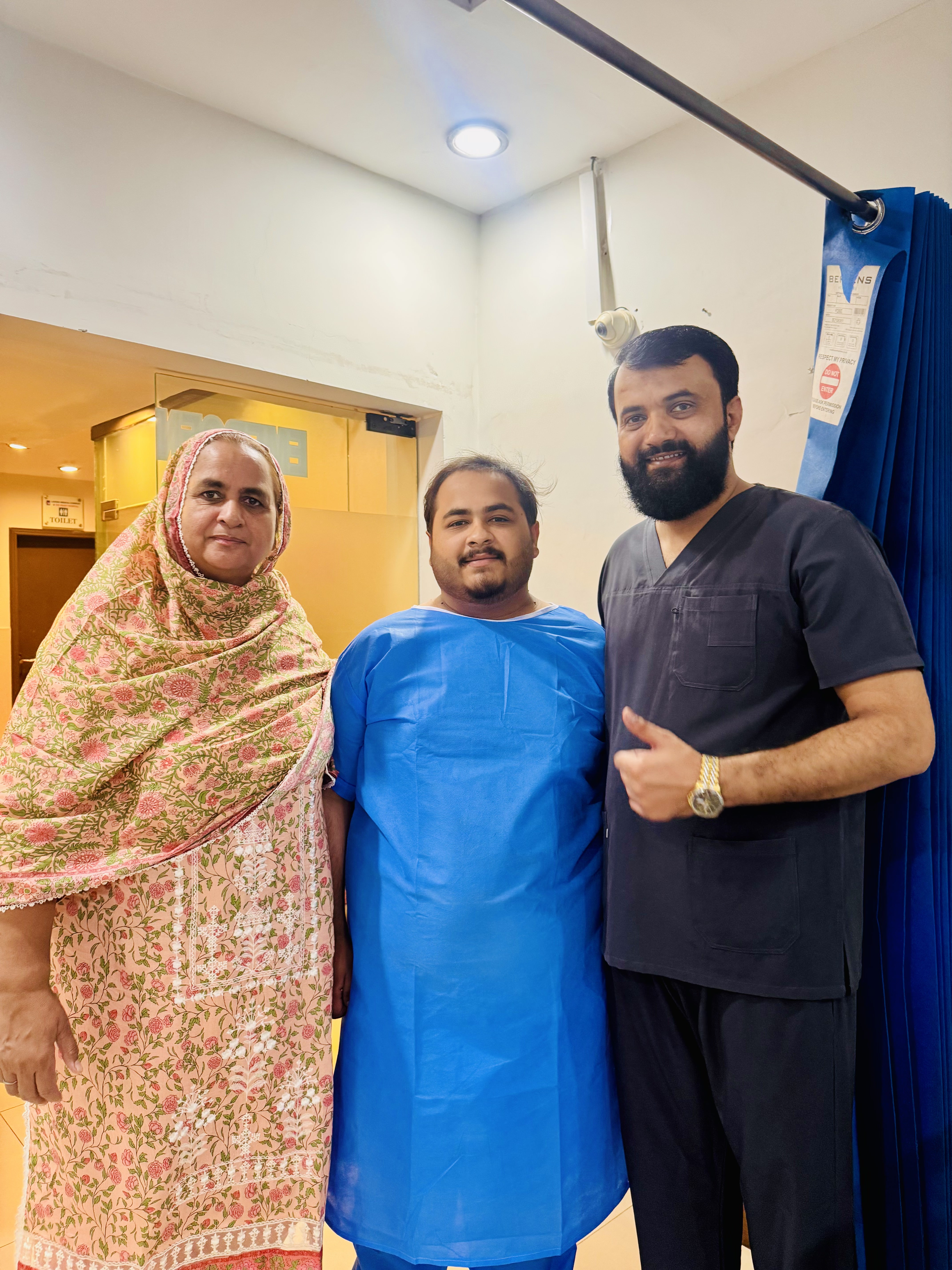 Photograph from the practice of Dr. Awais Malik